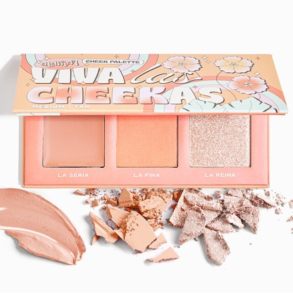 New Viva Las Cheekas Cheek Palette Shade Medium/Tan - Picture 1 of 4
